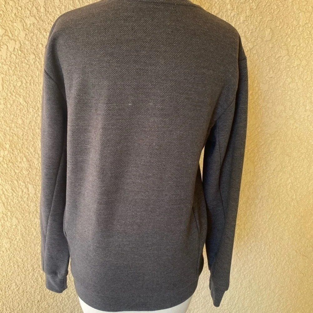 ZARA Essentials Unisex Long Sleeve Sweatshirt Gray Size Small‎